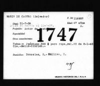 Marín de Castro, Salvador