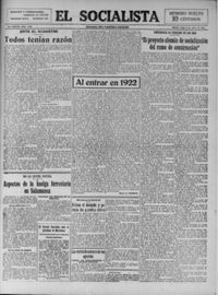 Socialista, El  p 02824 - (1922/01/09)