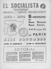 Socialista, El  p 02824 - (1974/09/01)