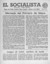 Socialista Interior, El  p 02827 - (1967/05/01)