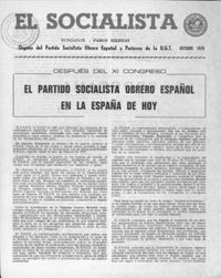 Socialista Interior, El  p 02827 - (1970/10/01)