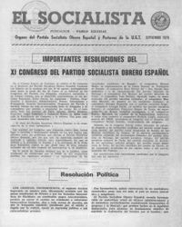 Socialista Interior, El  p 02827 - (1970/09/01)