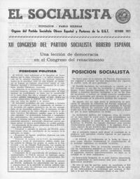 Socialista Interior, El  p 02827 - (1972/10/01)