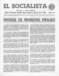 Socialista Interior, El  p 02827 - (1973/04/01)